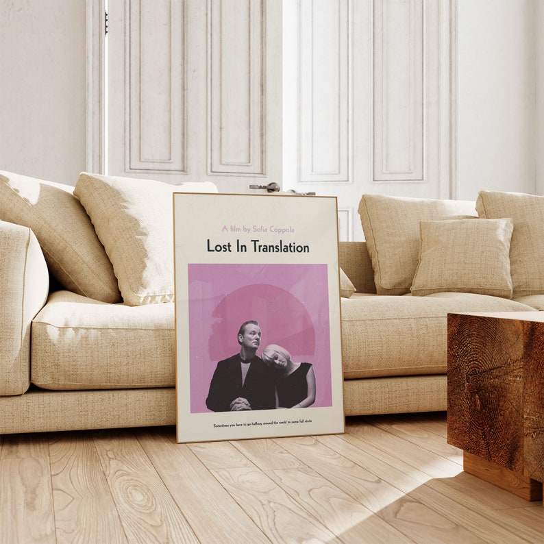 Lost in Translation print - Movie poster, retro, mid century modern, vintage art print, minimalist image 3