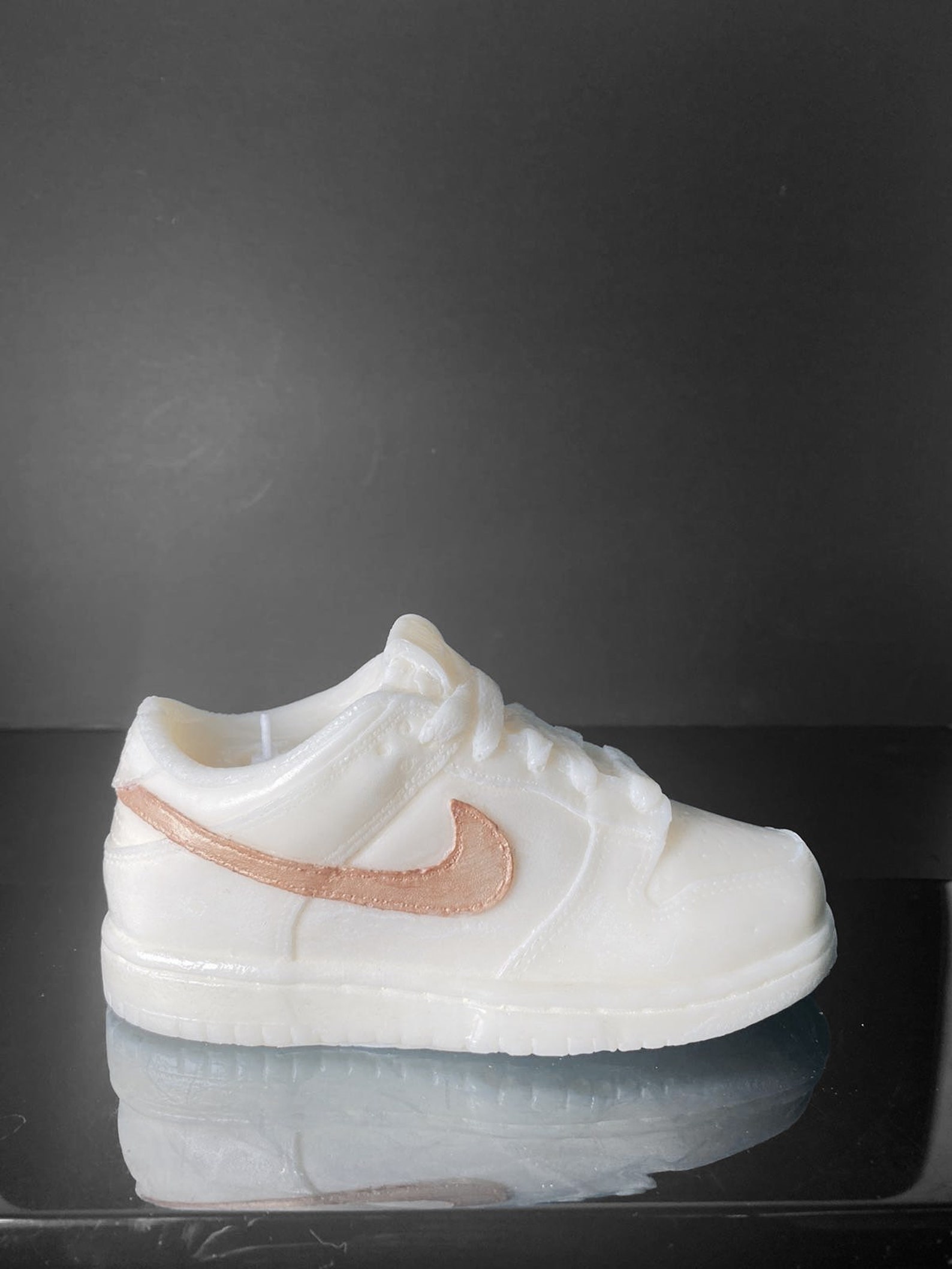 Nike Dunk Low White / Gold Candle Vegan Sneaker Bougie | Etsy