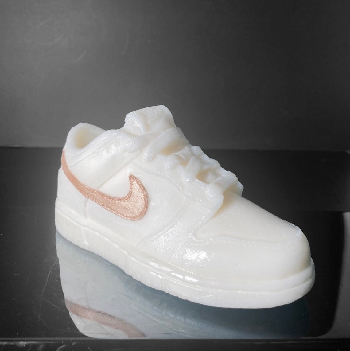Nike Dunk Low White / Gold Candle Vegan Sneaker Bougie | Etsy