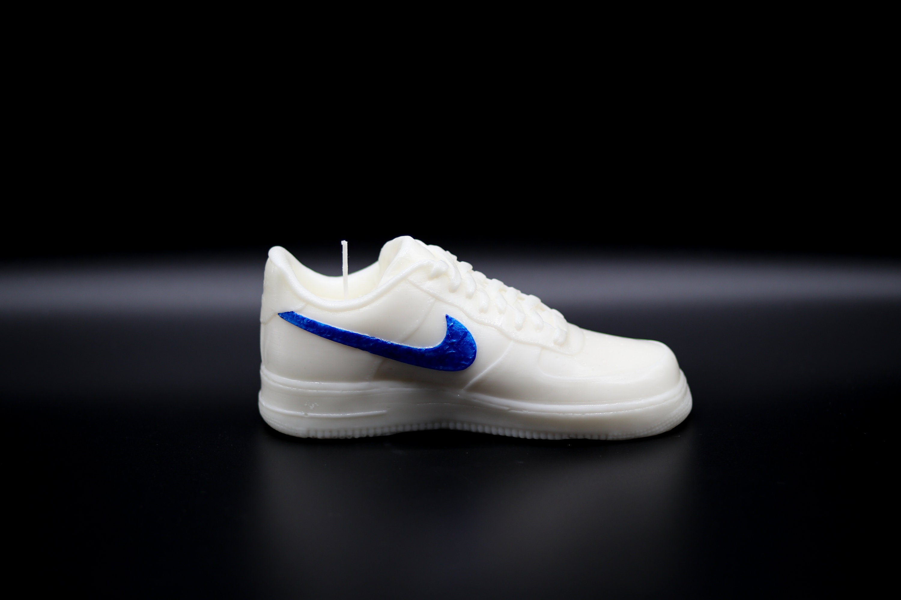 Nike Air Force 1 Low White / Blue Candle Vegan Sneakers Bougie Etsy