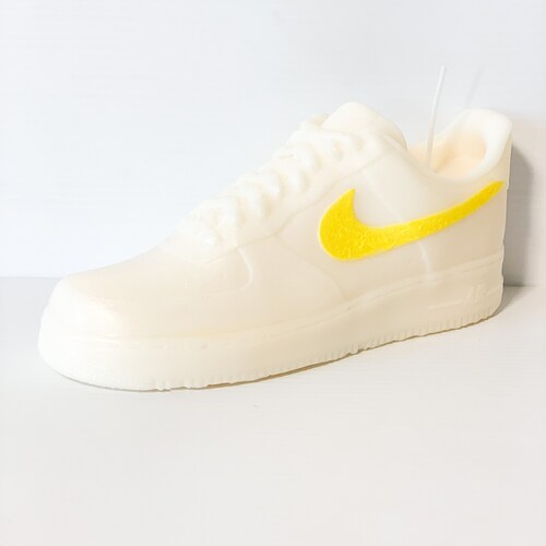 Nike Air Force 1 Low White Gold Candle Vegan Sneaker Bougie Etsy