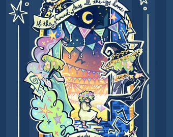 PREORDER Witch Hat Atelier Standee | Coco Brim Hat and Apprentice Witch with LED Light