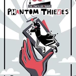 Persona 5 Print - Joker Phantom Thieves Carnival Poster