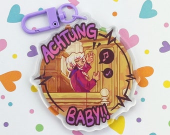 Klavier Gavin Keychain - Ace Attorney Charm - Gyakuten Saiban - Apollo Justice