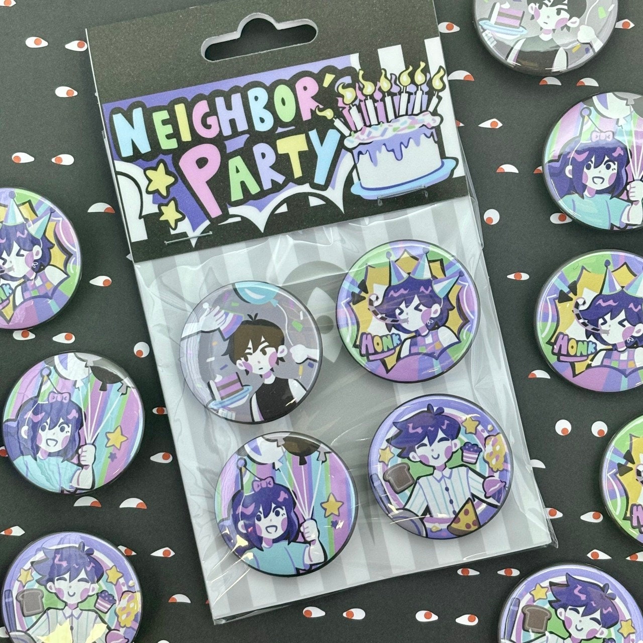 OMORI CHIBI Button Pin Set ミニ缶バッジセット OMORI】OMORI CHIBI Button Pin Set【OMOCAT】 | PAR