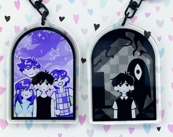 Omori Keychain Charm Mirror Headspace Kel Hero Aubrey Sunny