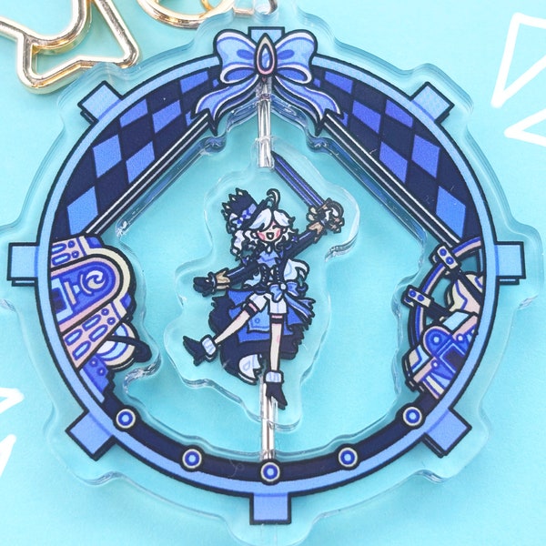 Genshin Impact Furina Keychain - Spinning Charm