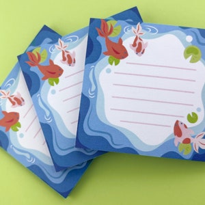 Koi Goldfish Custom Post-it Notes, Sticky Notes, Study Aid - Etsy