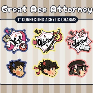 PRE-ORDER Great Ace Attorney Ryunosuke Naruhodo Kazuma Asougi Susato Mikotoba Acrylic Charms