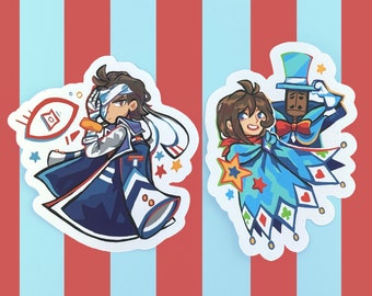 Apollo Justice Trucy Wright Vinyl Stickers | Ace Attorney Gyakuten Saiban