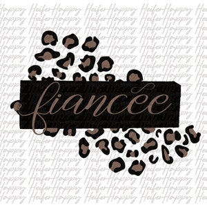 Fiancee Cheetah Design png