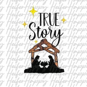 True Story Nativity Digital Download png
