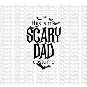 Scary Dad Costume Digital Download png