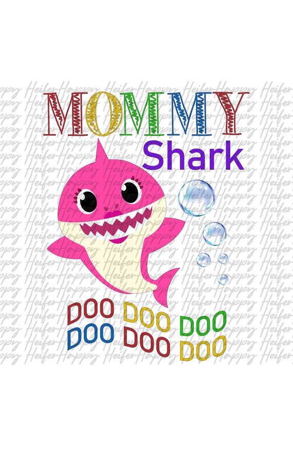 Baby Shark Mommy Png Etsy