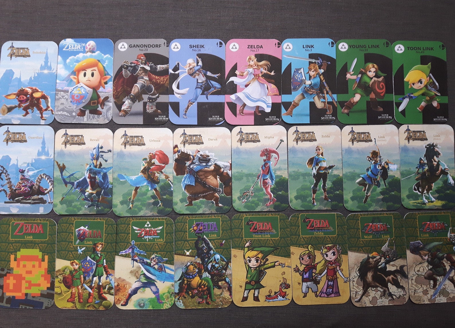 All 24 Zelda Amiibo Cards Etsy