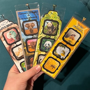 Handcrafted Wildlife Bookmarks: Themed Reading Gift