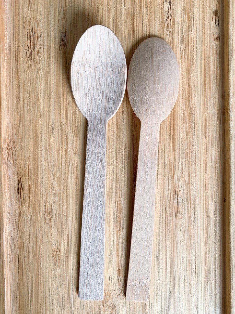 Disposable Bamboo Utensils Party Spoons Ecofriendly Bamboo Etsy