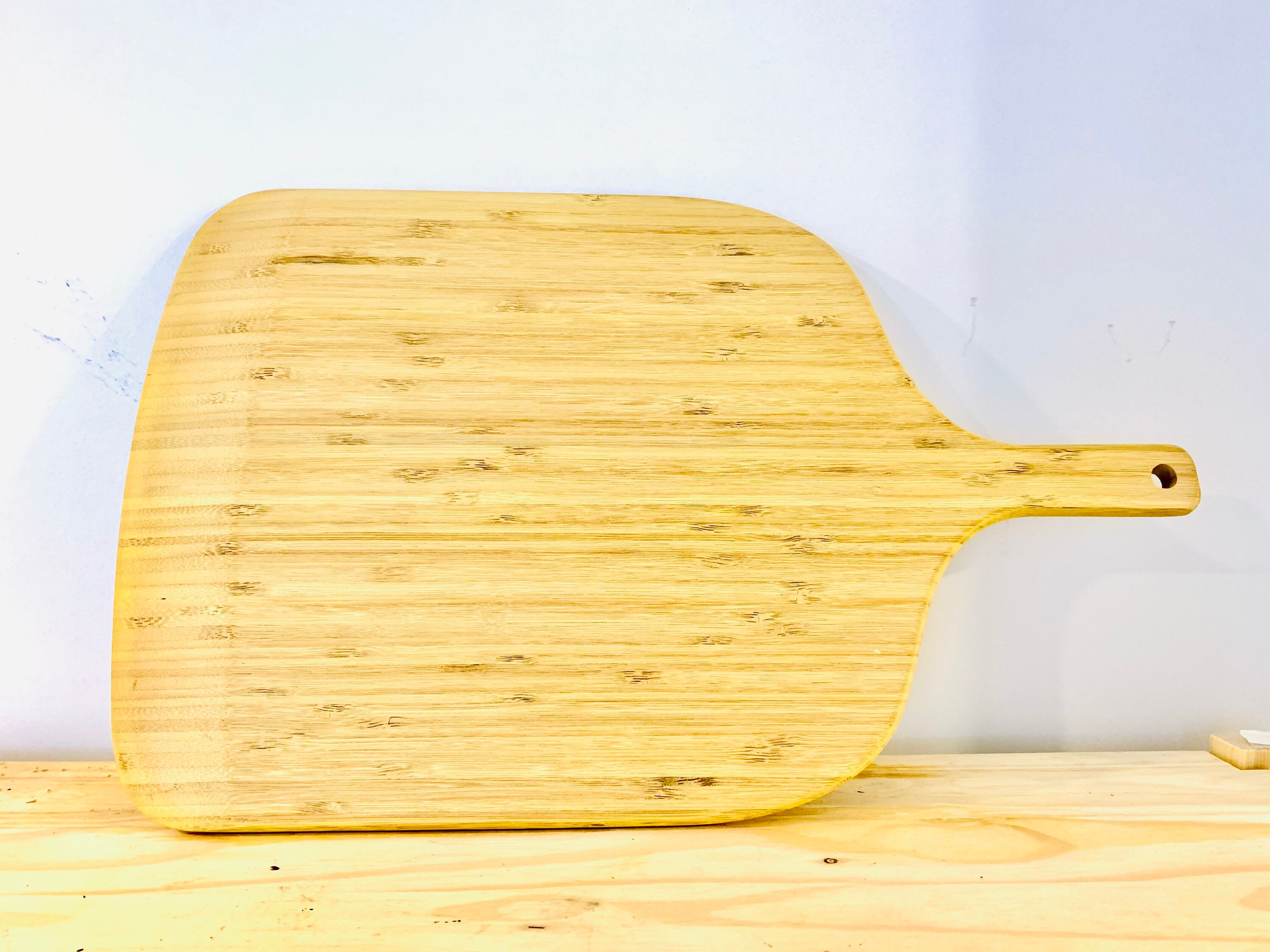 Bamboo Pizza Board Bamboo Pizza Peel Housewarming Gift Etsy Canada