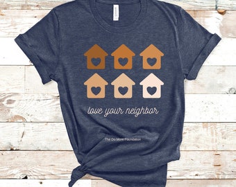 Graphic Tee, Love Your Neighbor Soft T-Shirt, Unisex Shirt, Screen Print T-Shirt, Mark 12:3, Kindness Shirt