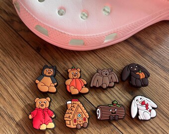Jelly Plush Croc Charms Halloween and Christmas