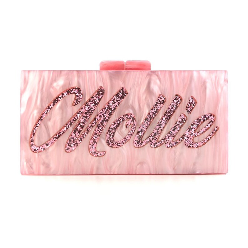 Small Custom Acrylic Clutch Gifts for Women Bride Etsy