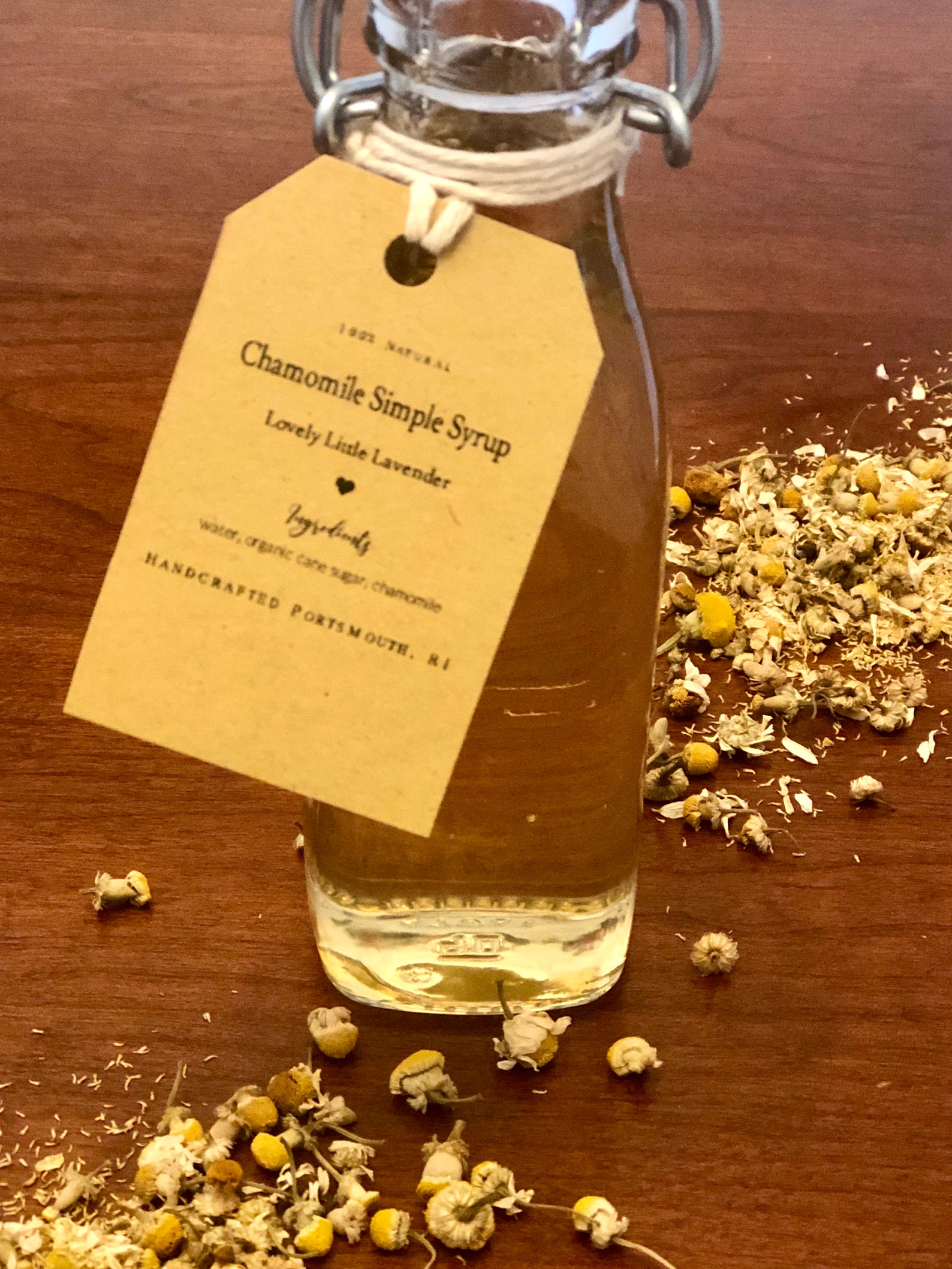 Chamomile Simple Syrup 8 oz Floral Chamomile Simple Syrup Etsy