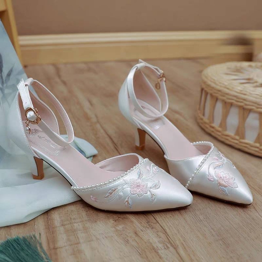 Soft Embroidery Shoes for Qipao/hanfu/cheongsam Dress Pearl Etsy