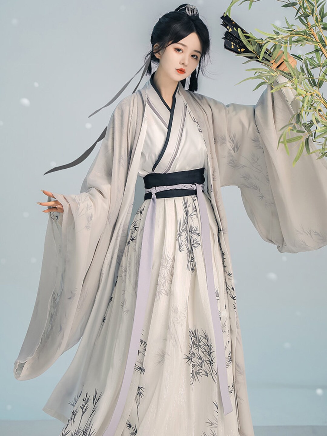 Ming Dynasty and Zhuang Ethnic Inspired Hanfu Crew Neck Jacket - Yunzhongge 云中歌
