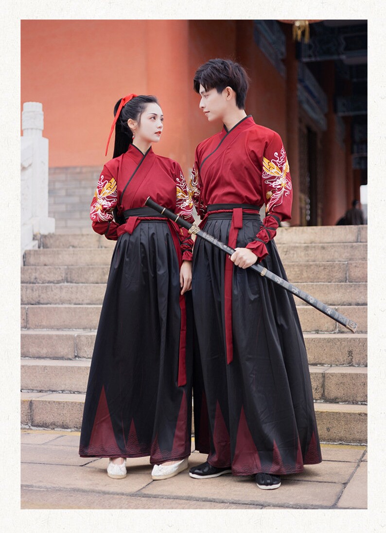 Modern Unisex Hanfu Couple Fit Ancient Costumes Chinese - Etsy