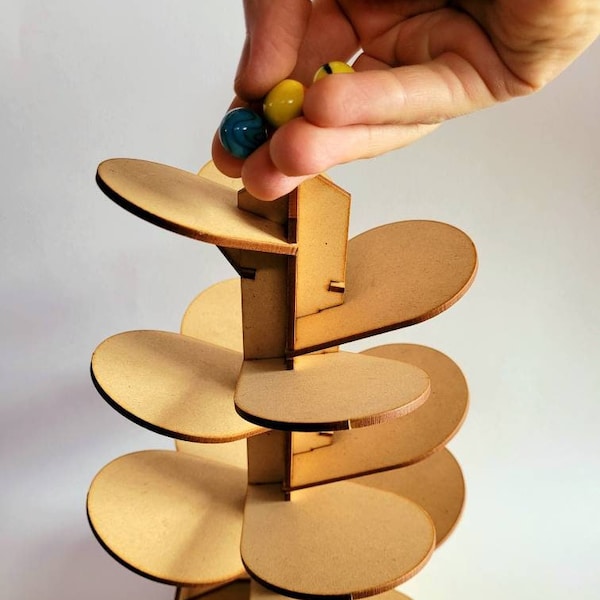 Musical Marble Tree Scroll Saw or Laser Cutter Plans PDF - SVG - DXF