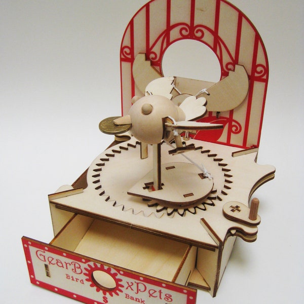 Automata kit Bird Money Bank - Gear Box Pets