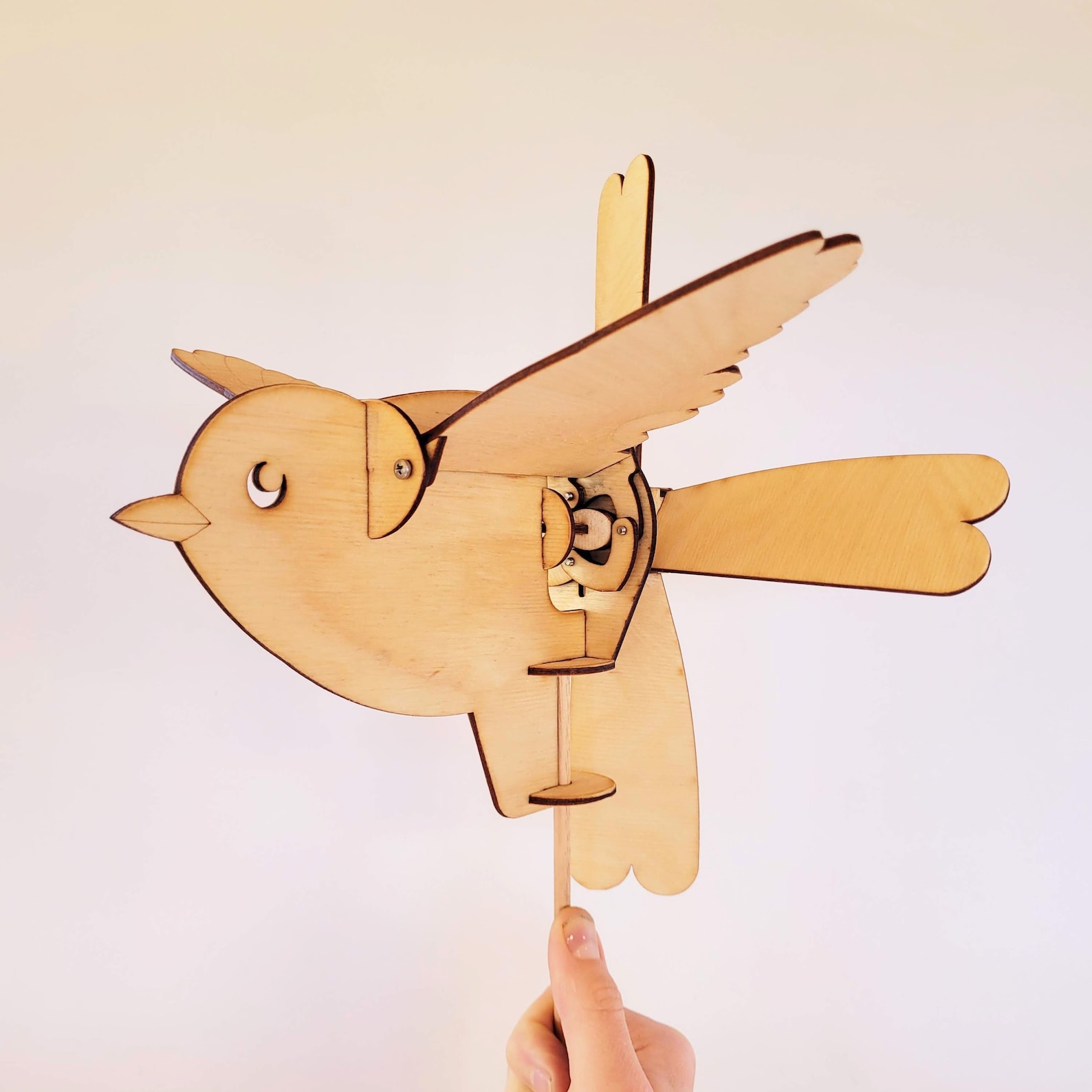 Bird Whirligig Plans DXF SVG Laser Cut or Scroll Saw (Instant Download