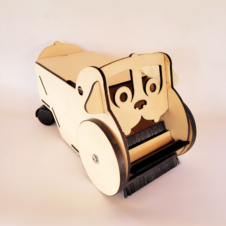 Wooden Ride On Toddler toy Dog Floor Sweeper image 4