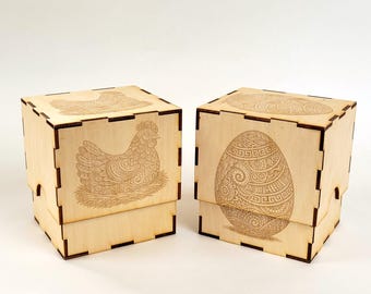 Chicken And Egg Box Magic Trick, gozinta box, Impossible boxes, Each fits inside the other
