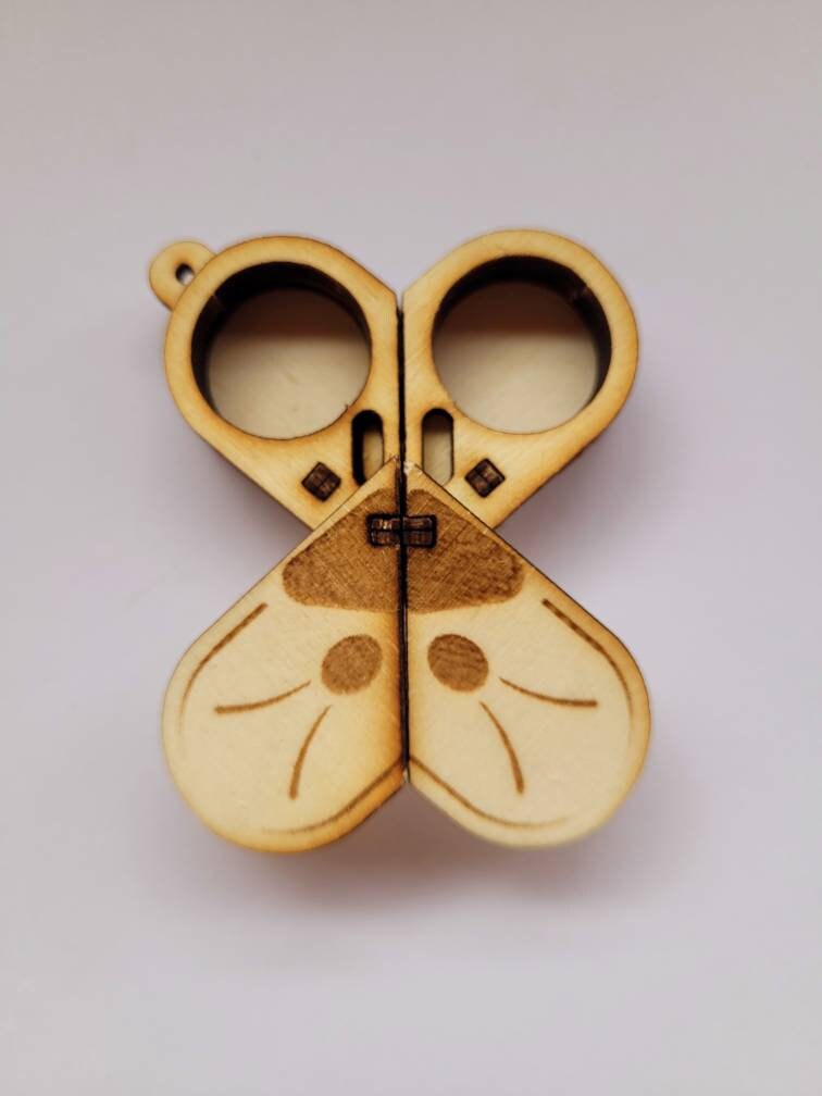 Illusionist Pendant Puzzle Box Laser Cut DIY Kit Etsy