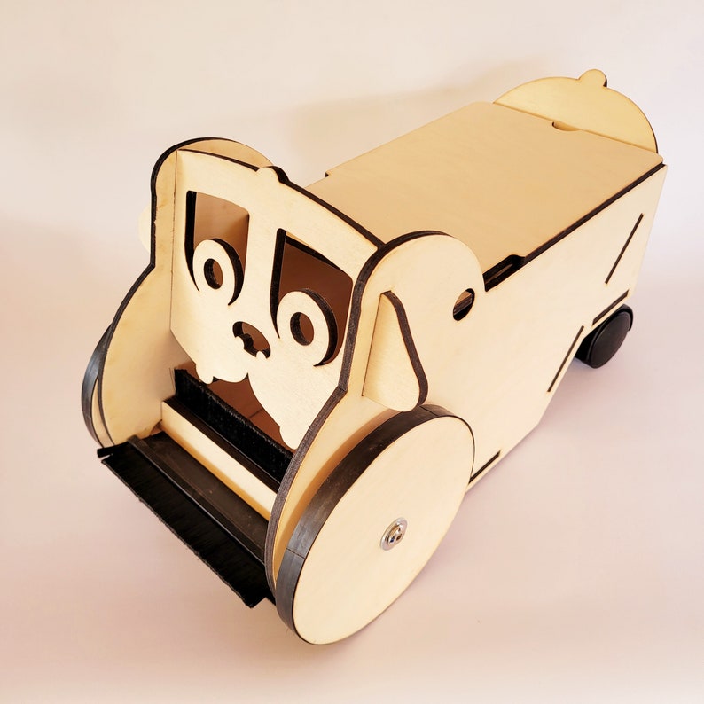 Wooden Ride On Toddler toy Dog Floor Sweeper image 2