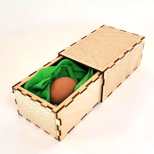 Magic Drawer Box, Lasercut Files SVG DXF PDF, Wooden Production Box Illusion