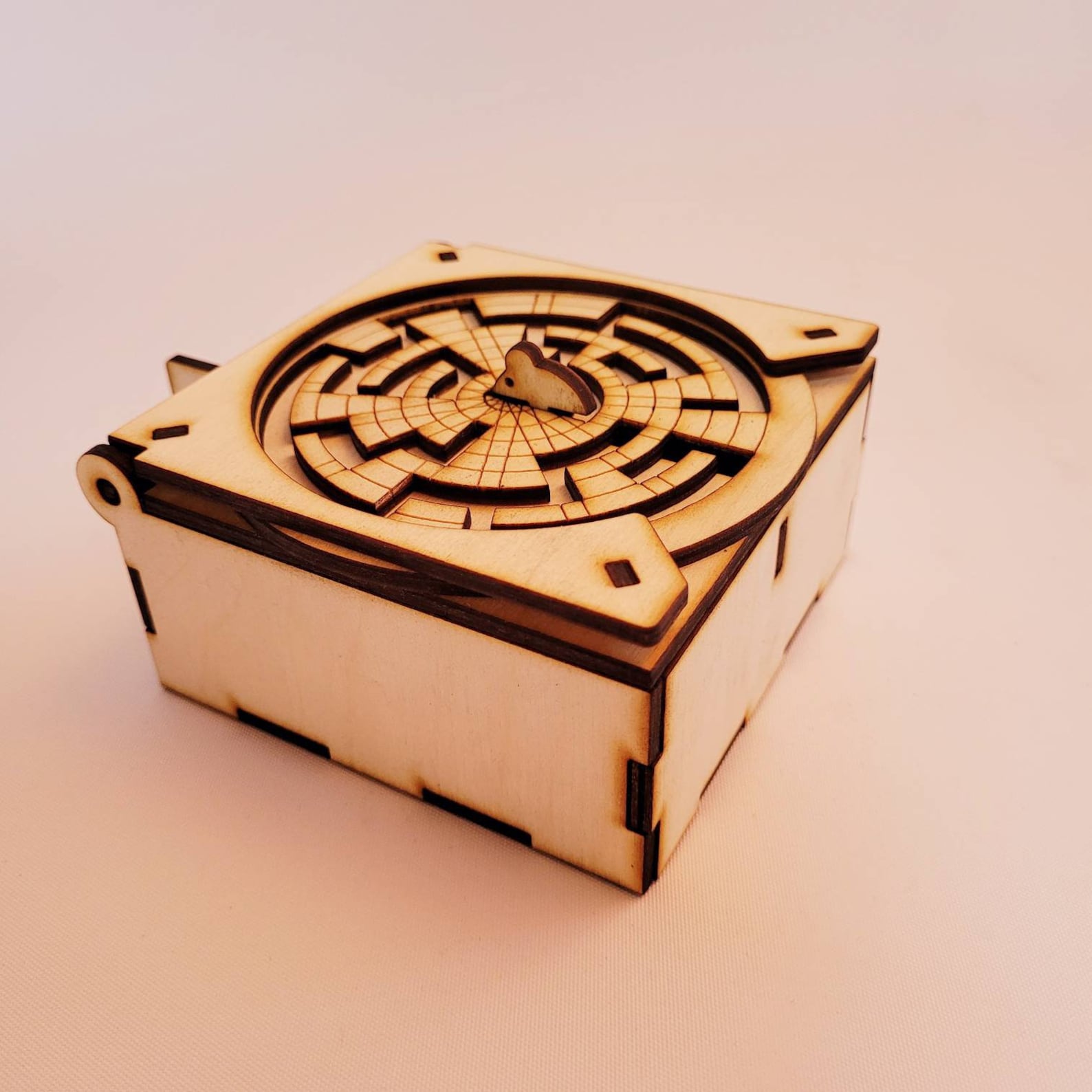 Mouse Maze Puzzle Box Plans SVG DXF PDF Laser Cut Scroll Etsy
