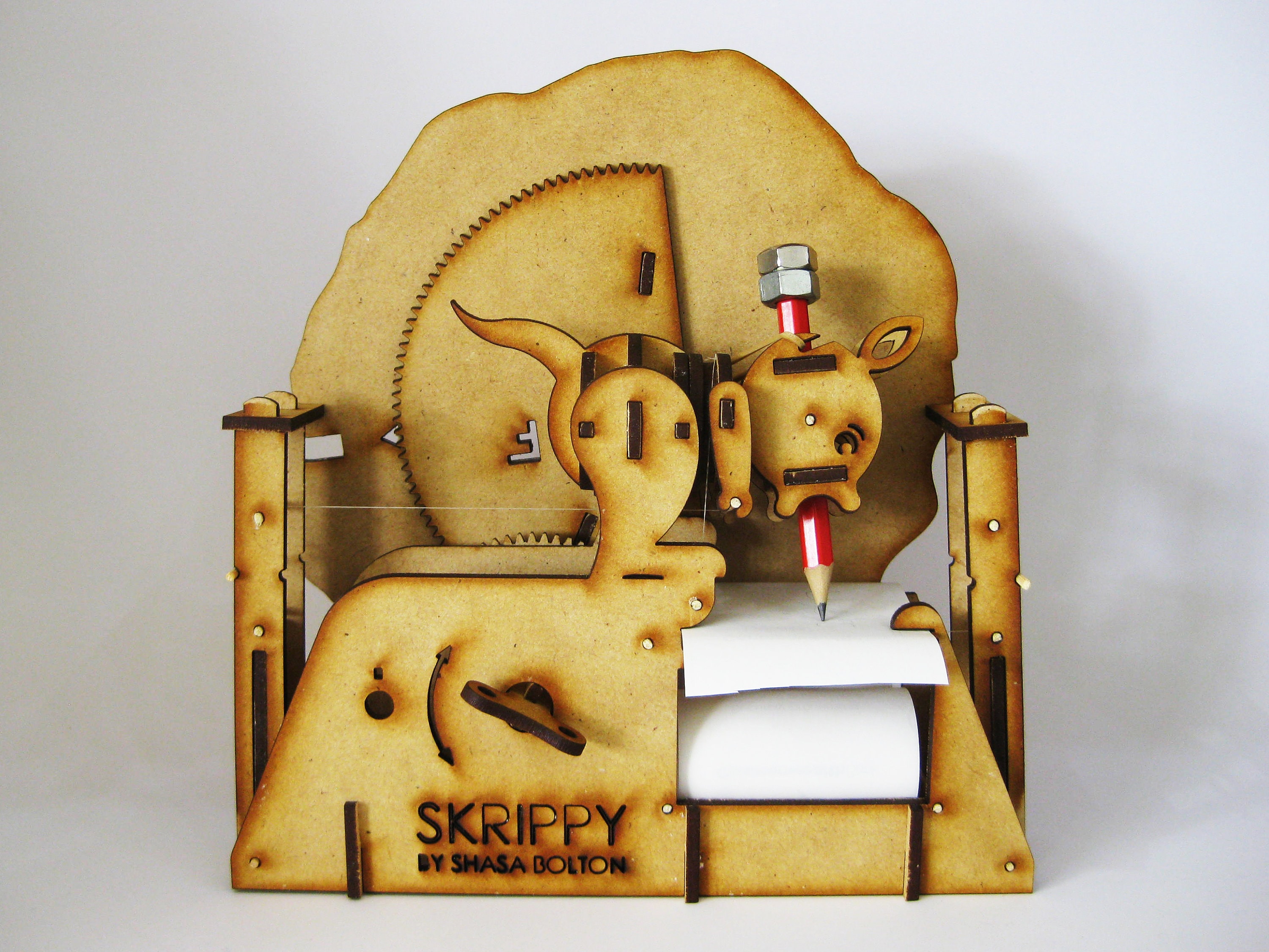 Writing Automaton Kit Skrippy Mechanical Drawing Sculpture Etsy Canada