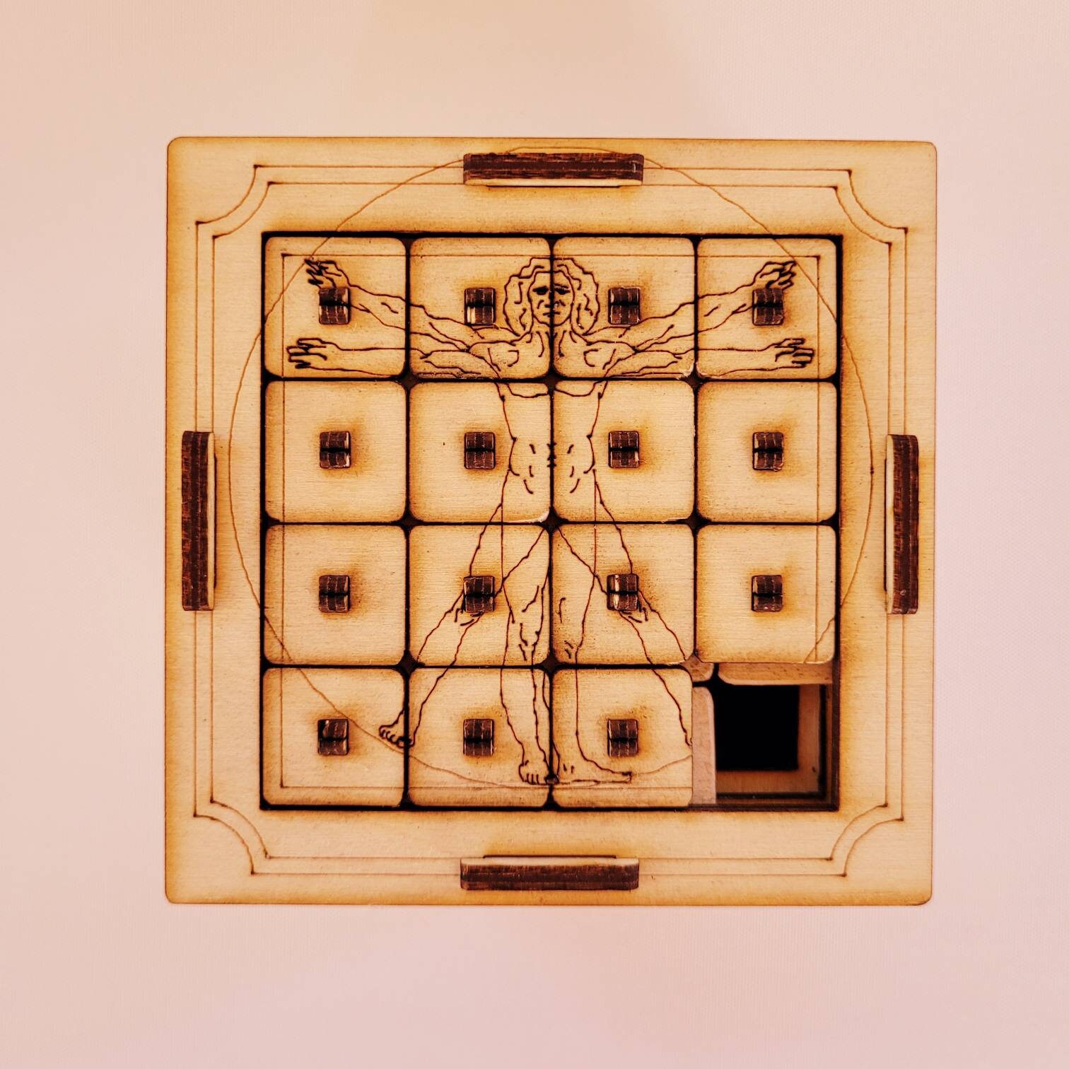 Slide Picture Puzzle Box Plans SVG DXF PDF Davinci's Etsy