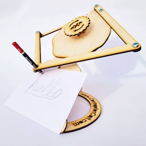 Lanky Doodler Schreib-/Zeichenautomat Laser cut mechanisches Modell