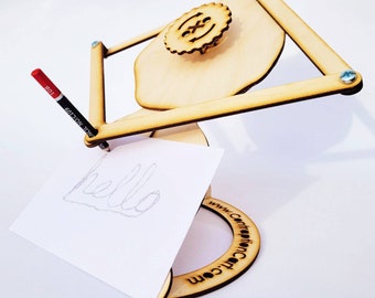 Lanky Doodler Writing/Drawing automaton Laser  Cut Mechanical Model