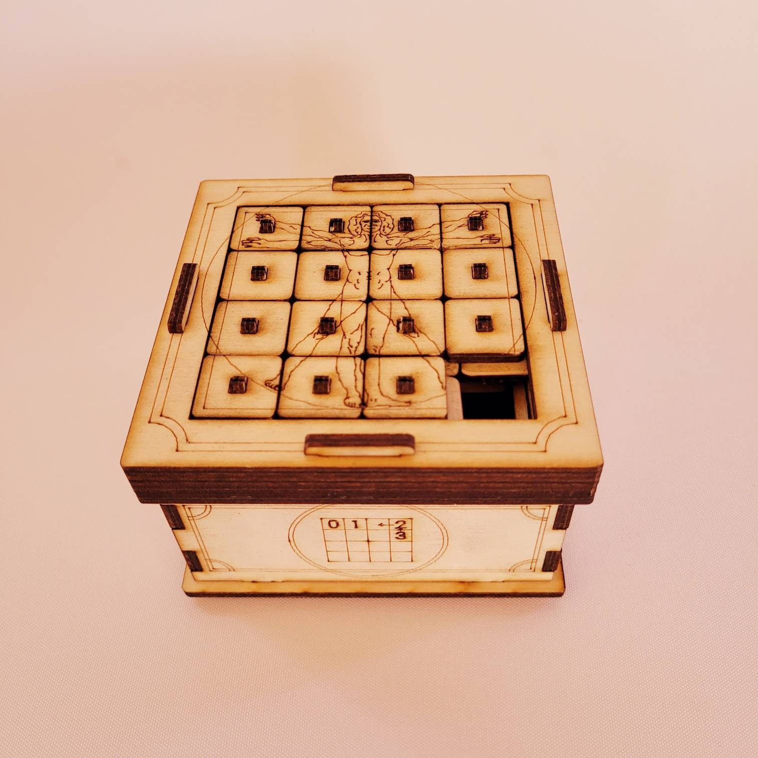 Slide Picture Puzzle Box Plans SVG DXF PDF Davinci's Etsy