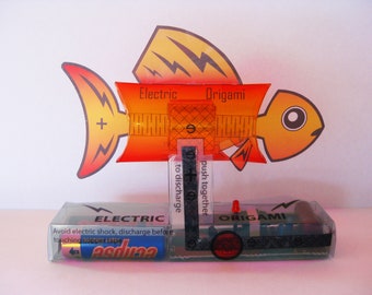 Electric Origami Fish Plans - paper craft automata