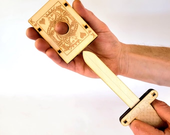 Sword Through Finger Magic Trick: Laser Cut Files (SVG DXF)