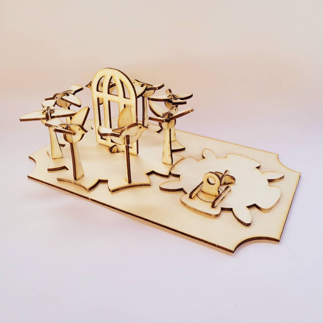 Bird Zoetrope Laser Cut Kit Etsy