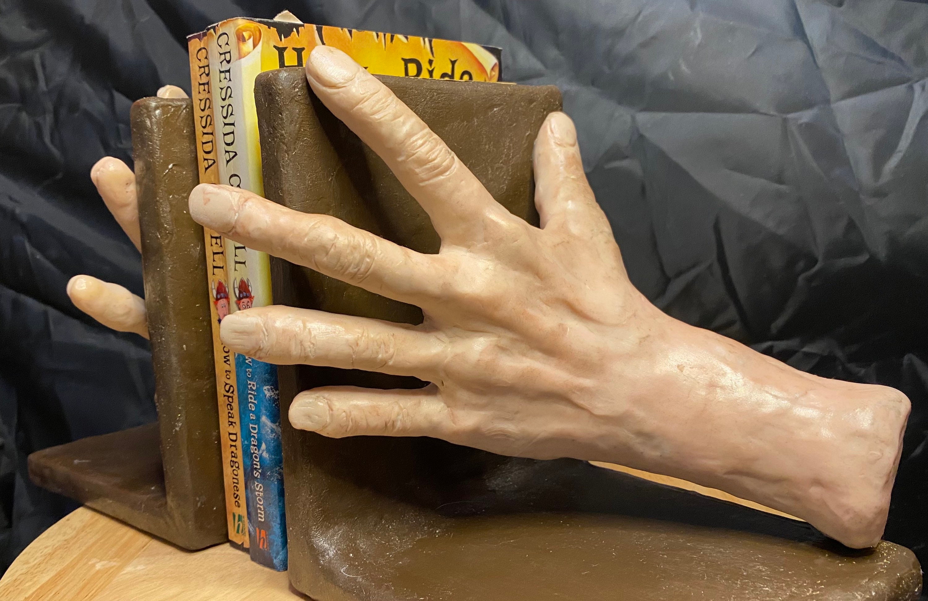 Hands hold your books Bookends Made to order hands holding Etsy