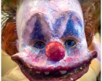 Scary clown doll | ooak |  hand made  Horror Doll