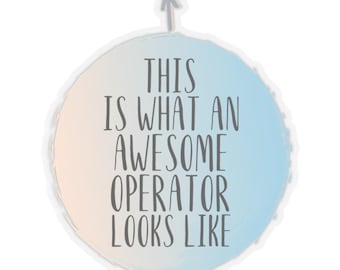 Pegatina para operador, regalo para operador, pegatina de operador, regalo divertido para operador, ideas de regalo para operador, regalo para operador, regalos para operador