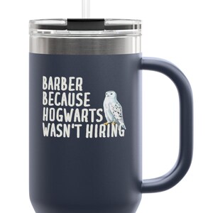 Taza de viaje de barbero, regalo para barbero, regalo divertido para barbero, vaso de barbero, regalo de barbero, regalo de barbero personalizado, taza de viaje para barbero
